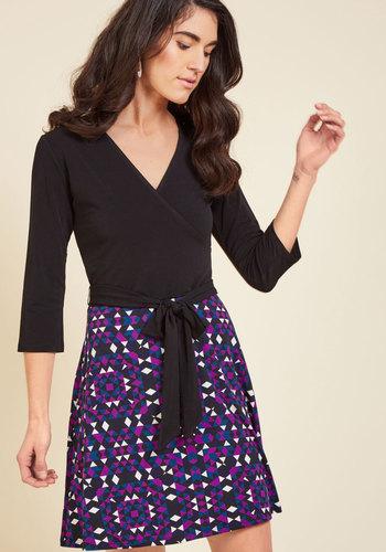  Wrap Of Luxury A-line Dress In Kaleidoscope In Xs