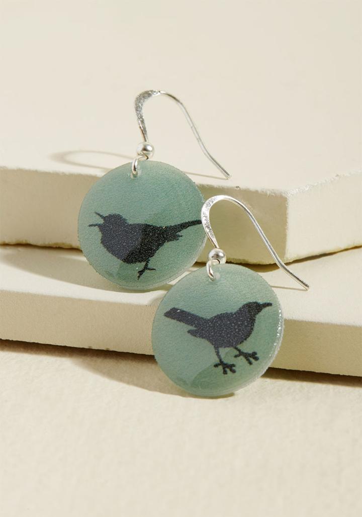 Modcloth Talk Is Chirp Earrings
