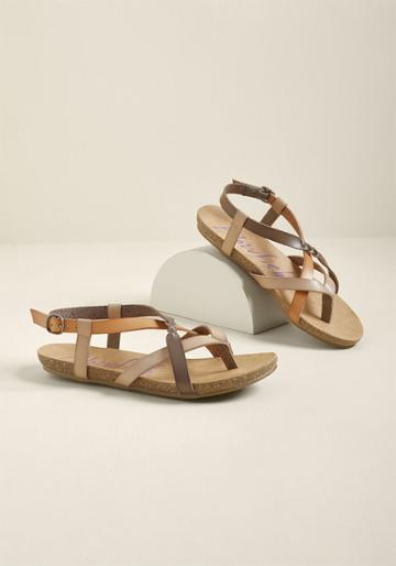 Blowfish Everyday Nonchalance Sandal In Neutral In 10