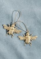 Modcloth Beneficial Bees Brass Earrings