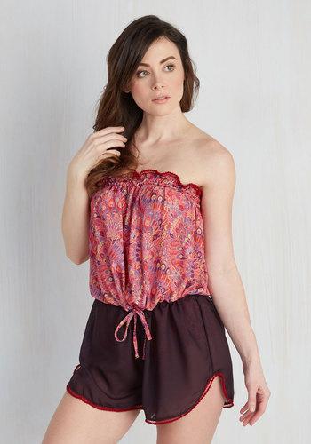  Sun And Sand Wonderland Cover-up Romper In Hibiscus In Xs
