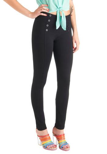 Modcloth Sail Into The Future Pant In Black
