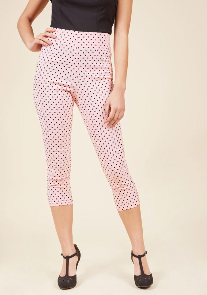 Hellbunny Hell Bunny Jive Got A Feeling Pants In Rose Dots