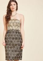 Modcloth Stage Light Serenade Strapless Dress In 1x