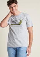 Modcloth Take It Slow Men's Graphic Tee In M
