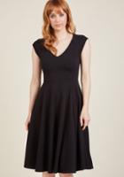 Modcloth Date Night Done Right A-line Dress In Black In 3x