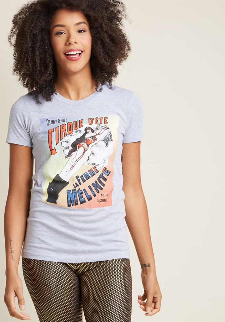 Modcloth Yes You Cannon Graphic Tee In L