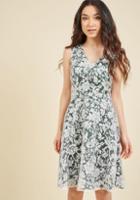  Flair In Layers Floral Dress In Pine In 3x