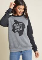 Kinship Purr Our Conversation Sweatshirt In Xl