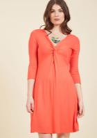 Dress For Yes Knit Dress In Coral In L