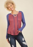  Nice And Easel Long Sleeve Top In M