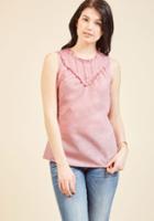  Fashion Your Fairytale Sleeveless Top In Rose In 2x
