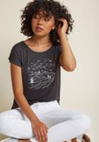 Modcloth Adventure Calls Graphic T-shirt In 4x