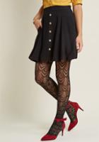 Modcloth You Sassy Thing Skater Skirt In Black In 3x