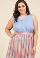 Modcloth Hometown Hangout Sleeveless Top In Periwinkle