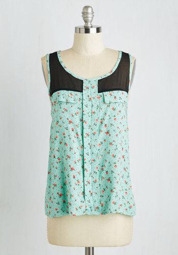 Sweetrain Heart Nouveau Top In Roses