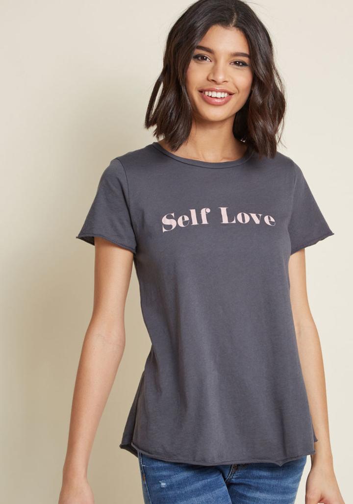 Modcloth Personal Appreciation Graphic Tee In L