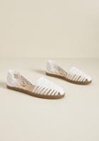 Rocketdog Walkin' Wonderland Woven Flat In White In 6.5