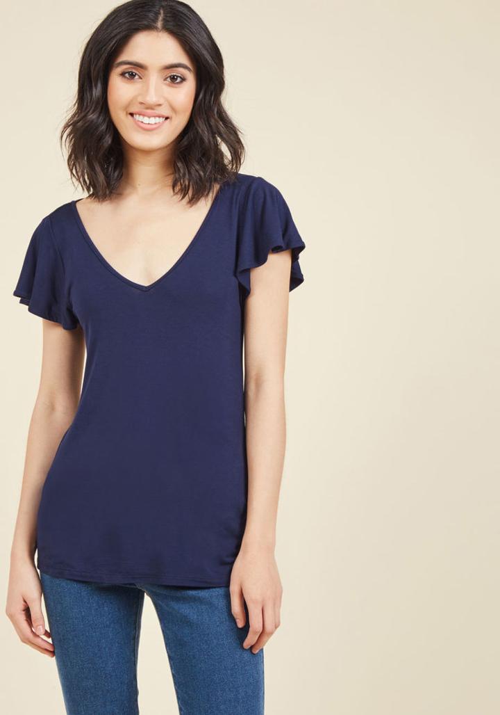 Modcloth Elegant Edit Knit Top In 2x