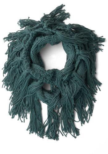 Modcloth Toffee And Tea Circle Scarf In Blue