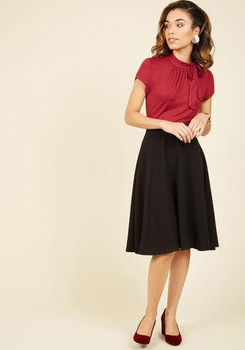  Bugle Joy Midi Skirt In Black In Xs
