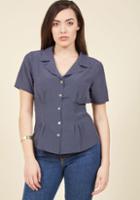 Modcloth Retro Reminder Button-up Top In M