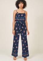 Modcloth Collective Confidence Floral Jumpsuit In S