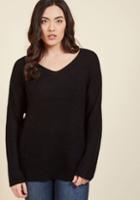 Modcloth I Second That Locomotion Sweater In Night