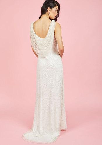  Graceful Grandeur Maxi Dress In Ivory In S