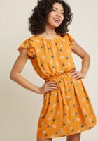 Modcloth Good Golly A-line Dress In Pterodactyls In 4x