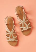 Modcloth Glamorous Go-to Braided Sandal In 6.5