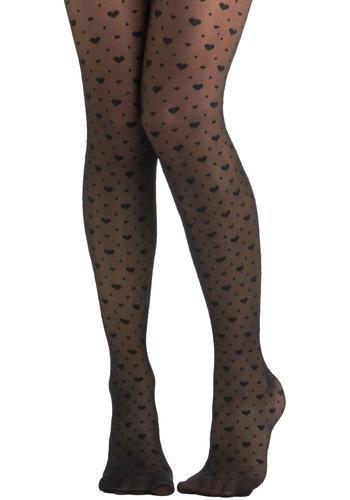 Modcloth My Heart Skipped Tights