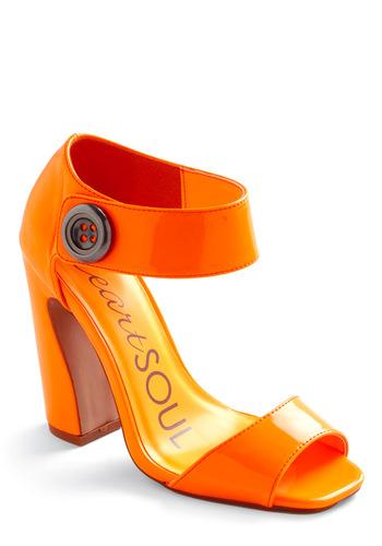 Girl Of My Dreams Heel In Neon Orange