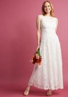 Modcloth Ready, Set, Romance Maxi Dress In Ivory In S