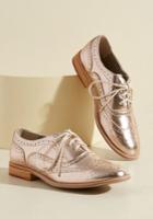  Talking Picture Oxford Flat In Rose Gold In 6
