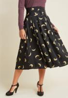 Modcloth The Peel Deal A-line Midi Skirt In Xs