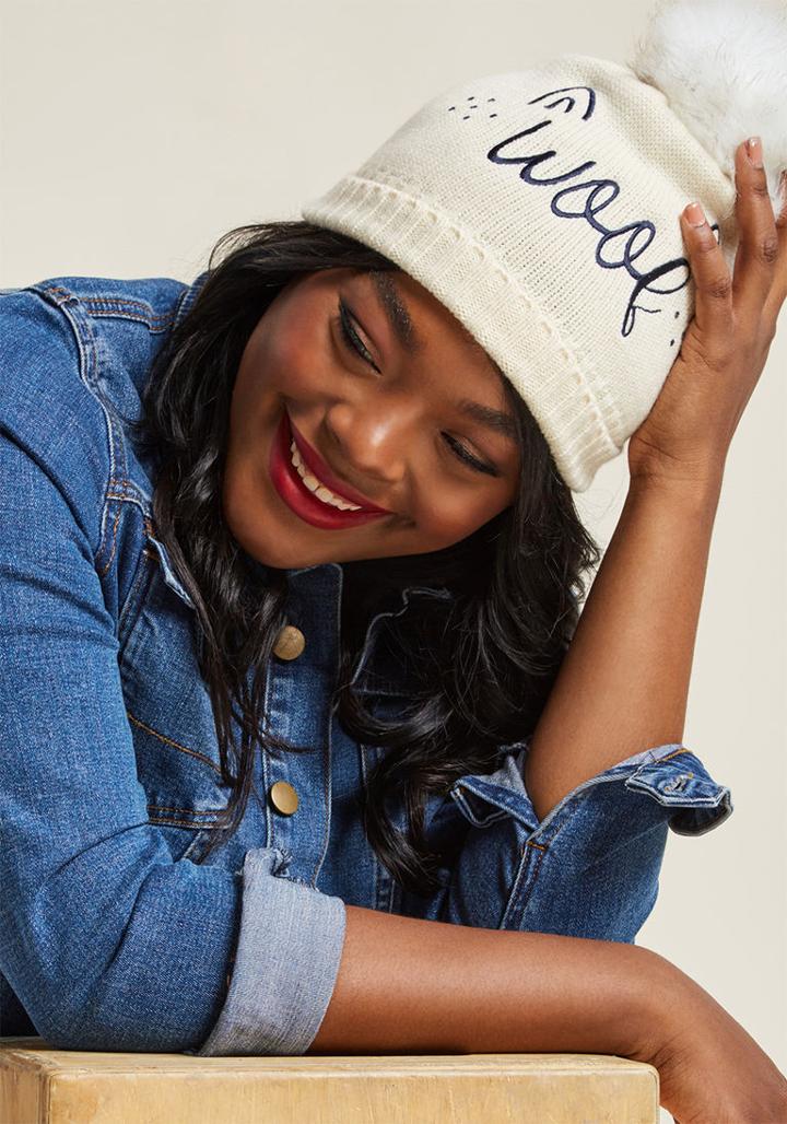 Modcloth Pep-friendly Hat In Woof