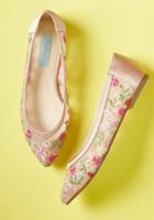 Betseyjohnson Dreams On Display Embroidered Flat In 7