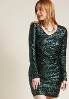 Modcloth Going-out Glitz Sequin Sheath Dress In Xl