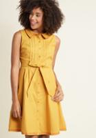 Modcloth Retro Shirt Dress With Pockets In S