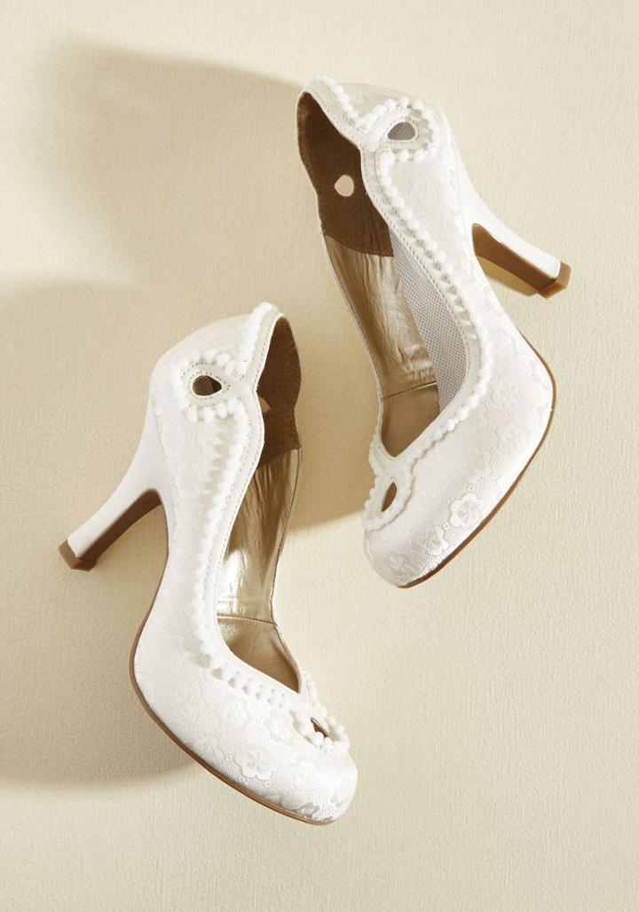 Rubyshoo Ruby Shoo Skip To My Luminous Heel In Ivory In 40