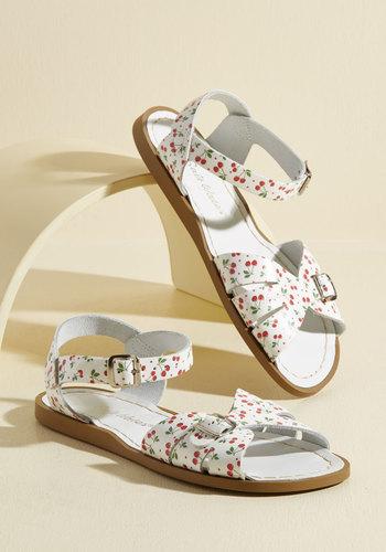  Spritz Of Salt Water Leather Sandal In Cherry In 5 Uk