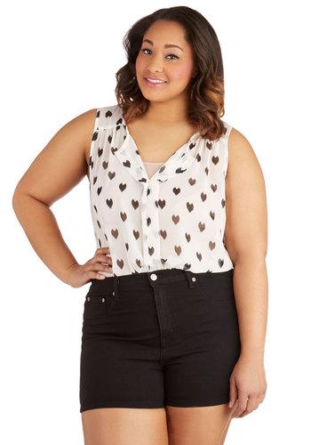 Judyblue Tandem Tour Shorts In Black - Plus Size