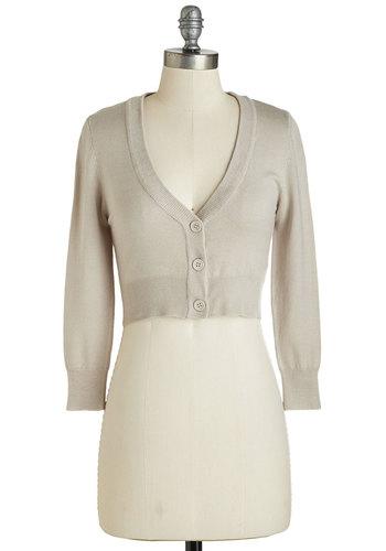 Mak The Dream Of The Crop Cardigan In Pebble
