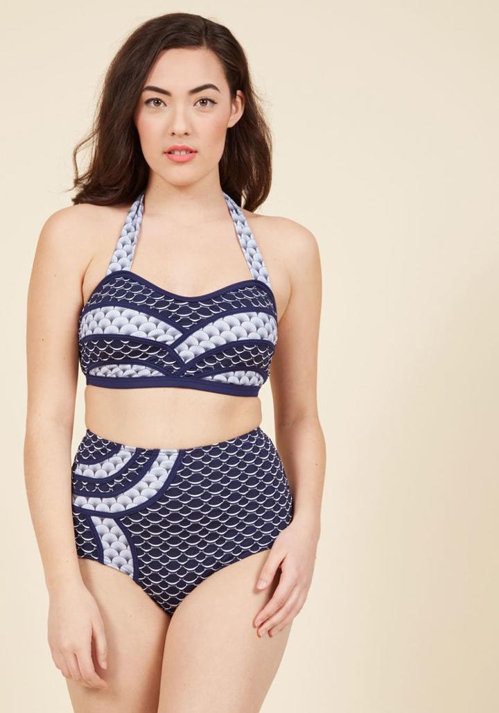 Highdivebymodcloth Set The Serene Swimsuit Bottom In Shells