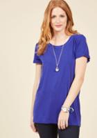 Modcloth Simplicity On A Saturday Tunic In Sapphire