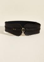 Modcloth Tacit Accent Belt In Black In S/m