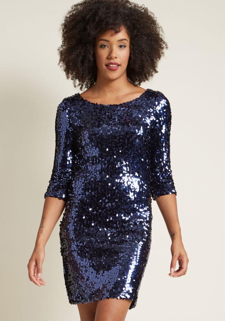 Bbdakota The Missing Clink Sequin Sheath Dress In L