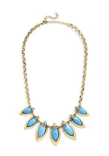 Nova Inc. Coffee Shop Celebration Necklace In Blue From Modcloth