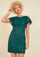  Front Row Mentor Lace Dress In Juniper In S